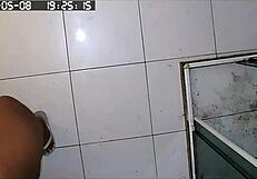 hidden cam catches busty bbw neighbor shaving huge brazilian milf pussy in bath