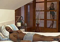 black4k hotel fun: blonde teen licks bbc before interracial pounding 😍