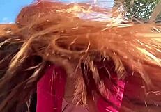 heart races for italian milf artemisia's outdoor long hair fetish