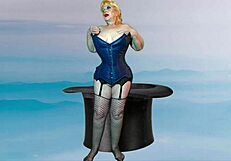 dark magician granny drilled missionary in costume creampie tour