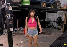 Desperate latinas trade juicy pussy pounding for urgent car repair service