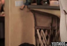Desperate Busty Blonde Milf Pounds Ebony Step Niece Pussy Hard