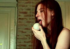 Lesbian pool table pussy licking makes her shake in wild orgasm