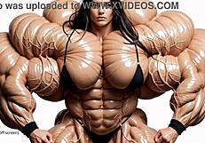 watch pump factory explode natasha's muscles to insane bodybuilder heights