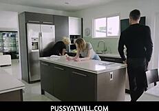 Free Use Teen Pussy Fucked by Stepdad in Front of Stepmom London Rose