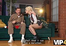 My girlfriend's dad elena vedem gives me the hard fuck i deserved in her tight young pussy