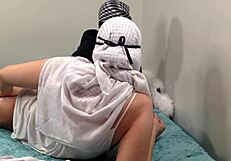 ughh penis stretching my hijab arab ass