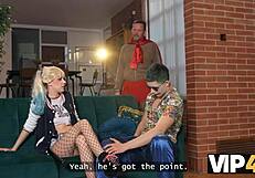 My girlfriend's dad elena vedem gives me the hard fuck i deserved in her tight young pussy