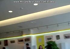 check out this raunchy amateur blonde girlfriend getting fucked hard in the dirty toilet stall