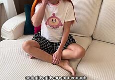 russian taboo stepdad mouth cum after boyfriend pussy creampie