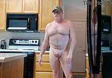 Simscristian05 Naked Muscled Cock Flash Kitchen Sheer