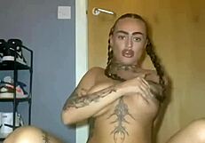 tattooed scottish goth teen's after-school ass pounding routine starts