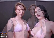 madison stil and mina k, ready for double anal with two huge studs?