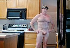 Simscristian05 Naked Muscled Cock Flash Kitchen Sheer