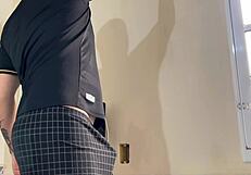Caught my wife sucking painter's huge cock on site