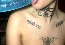 tattooed scottish goth teen's after-school ass pounding routine starts