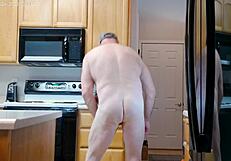 Simscristian05 Naked Muscled Cock Flash Kitchen Sheer