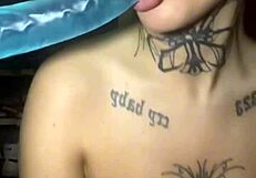 tattooed scottish goth teen's after-school ass pounding routine starts