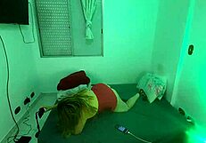 Loira's Big Clit Teases Technician Into Action