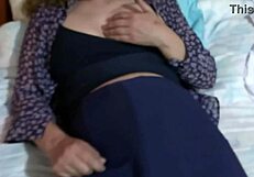 at 59 years old i enjoy my huge dildo and cum on tits