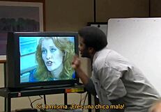 The office 2x2 whore works hard for pov