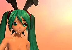 Hatsune miku velvet arabesque project diva nude mod full nude bunny costume