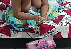 Colombian Wife Rejects Husband During Nail Care