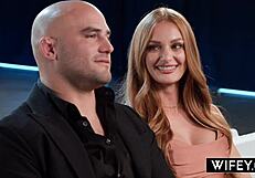 wifey gorgeous redheaded hotwife jessi rae takes every inch of jason luvs bbc