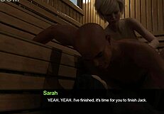 lets play hot sauna with shaved lesbians