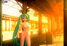 Hatsune miku velvet arabesque project diva nude mod full nude bunny costume