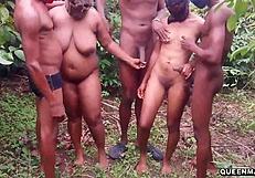 real outdoor sex party with creampie