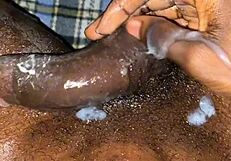 Huge Cumshots Compilation With Big Black Cocks Oiled Up