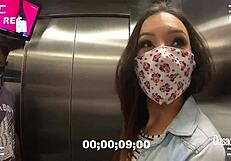 amanda borges shows her small tits outdoors in public