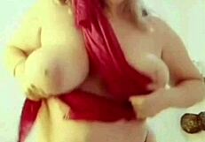 Mature Woman Shows Big Pussy Lips And Nipples