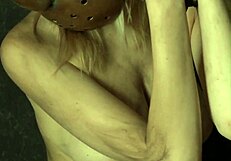 Chained up woman in cosplay fantasy