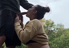 Milf Fucked Outside With Piss On Feet