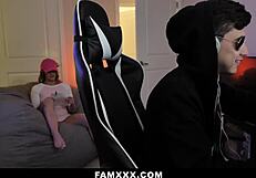 Stepsis Rides Monster Cock On Gaming Chair!