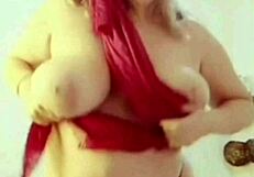 Mature Woman Shows Big Pussy Lips And Nipples