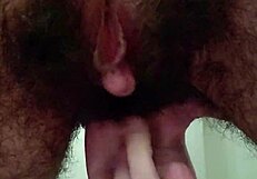 hairy pussy and asshole get fucked hard