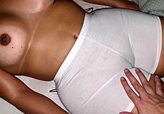 Godfather samples bride's tight pussy before wedding