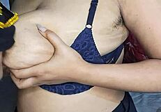 Indian desi bhabhi with BIG natural boobs sucking very hot