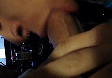 Messy Facial Amateur With Glasses Sucks Hard Cock