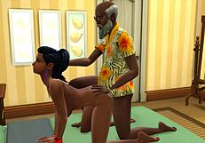 indian step daughter bursts into his room naked and sucks his cock to cheer him up