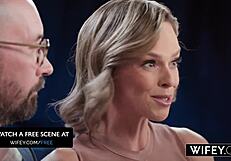 wifey gorgeous fit hotwife serenity cox gets huge creampie in threesome