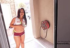 HOT LATINA NANNY SUCKS AND RIDES LONG COCKS