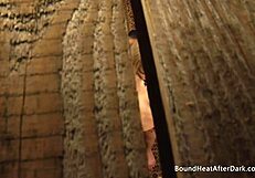 Naughty voyeur slave watches madame