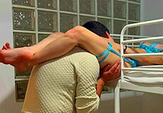 Boyfriend wakes her for ass and pussy eating