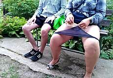 Fetishist Step Son And Lustful Step Mother Play In The Park