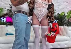 tess sucks bryans bbc with sloppy wet technique fast