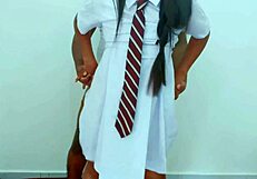 afterschool couple fuck hard in tight pussy